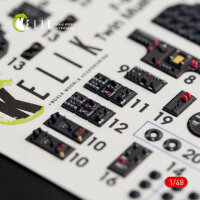 F-82 E/H Twin Mustang interior 3D decals for Modelsvit