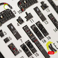 IA-58 Pucara interior 3D decals for Kinetic kit