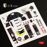 F4U-1A Corsair interior 3D decals for Tamiya kit