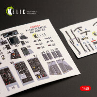 F-14D Tomcat interior 3D decals for AMK kit