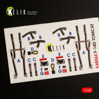 F-14D Tomcat interior 3D decals for AMK kit