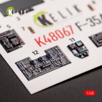 F-35A interior 3D decals for Tamiya kit
