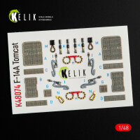 F-14A Tomcat interior 3D decals for Italeri kit