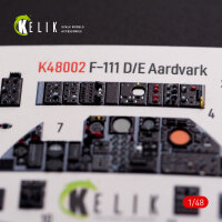 F-111 D/E Aardvark interior 3D decals for HobbyBoss kit