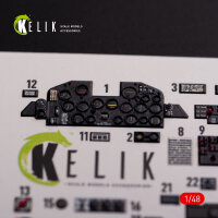 P-47D Razorback interior 3D decals for Tamiya kit