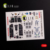 A-10C Thunderbolt  interior 3D decals for Academy kit