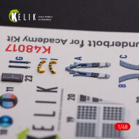 A-10C Thunderbolt  interior 3D decals for Academy kit