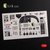 KI-21 interior 3D decals for ICM kit