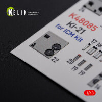 KI-21 interior 3D decals for ICM kit