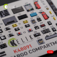 CH-46E Cargo compartment interior 3D decals for Academy kit