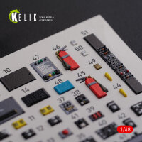 CH-46E Cargo compartment interior 3D decals for Academy kit