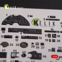 ?-38F Lightning - interior 3D decals for Academy kit
