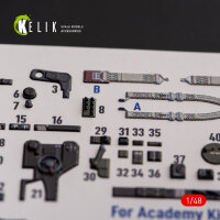 ?-38F Lightning - interior 3D decals for Academy kit