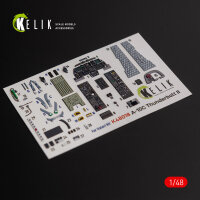 A-10C Thunderbolt II interior 3D decals for Italeri kit