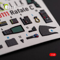 Rafale C - interior 3D decals for Academy/Revell kit