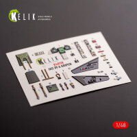 Jas-39 A - interior 3D decals for Italeri kit