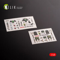 Jas-39 D - interior 3D decals for Italeri kit