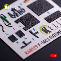 F-16CJ - interior 3D decals for Hasegawa kit