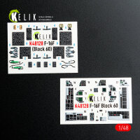 F-16F Block 60 - interior 3D decals for Hasegawa kit