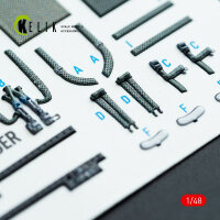 F-8J Crusader - interior 3D decals for Hasegawa kit