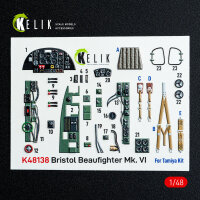 Bristol Beaufighter Mk.VI - interior 3D decals for Tamiya...