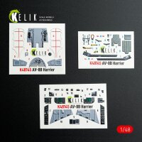 AV-8B Harrier - interior 3D decals for Hasegawa kit