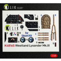 Westland Lysander Mk.III - interior 3D decals for Eduard kit
