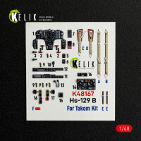 Hs-129 B - interior 3D decals for Takom kit