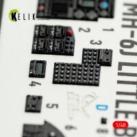 MH-6J Little Bird - interior 3D decals for ICM kit