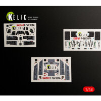 F-16I SUFA - interior 3D decals for GWH kit