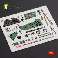 Hurricane Mk.IIC - interior 3D decals for Hobby Boss