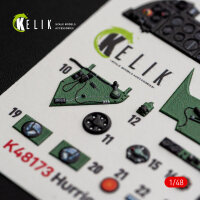 Hurricane Mk.IIC - interior 3D decals for Hobby Boss