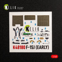 F-15J (Early) - interior 3D decals for Hasegawa