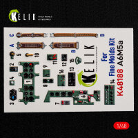 A6M5a - interior 3D decals for Fine Molds