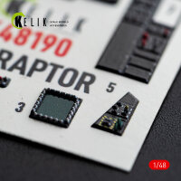 F-22 Raptor - interior 3D decals for Hasegawa