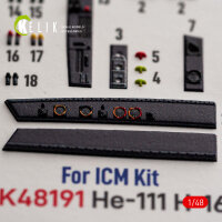 He-111 H-16 - interior 3D decals for ICM
