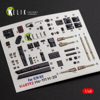 He-111 H-20 - interior 3D decals for ICM