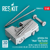 A/S32A-31A Mule Tow Tractor (short version) (AV-8B, F-14B/D, F/A-18C/D/E/F/G, C-2, E-2?, EA-6B, S-3B, AH-1, UH-1, UH-60, CH-47, CH-53, SH-3) (3D Printed model kit)