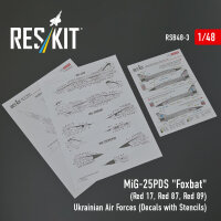 MiG-25PDS Foxbat (Red 17, Red 87, Red 89) Ukrainian Air...