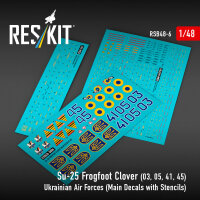 Su-25 Frogfoot Clover (BLUE 03, 05, 41, 45) Ukrainian Air...