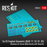 Su-25 Frogfoot Geometric (BLUE 17, 33, 01, 02) Ukrainian...