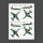 Su-25 Frogfoot Geometric (BLUE 17, 33, 01, 02) Ukrainian Air Forces (Main Decals with Stencils)(1/48)