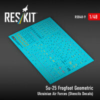 Su-25 Frogfoot Geometric Ukrainian Air Forces (Stencils...