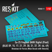 Su-25 Frogfoot DARK Digital (Pixel) (BLUE 09, 15, 17, 21,...