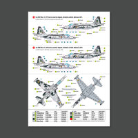 Su-25 Frogfoot DARK Digital (Pixel) (BLUE 09, 15, 17, 21, 29, 30, 31, 37, 39, 46, 49) Ukrainian Air Forces (Main Decals with Stencils)(1/48)