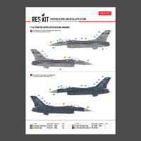 F-16C Fighting Vipers (Block 30,40,42,50,52) with mission marking (Main Decals with Stencils)