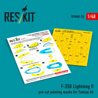 F-35B Lightning II pre-cut painting masks for Tamiya