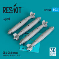 GBU-38 bombs (4 pcs) (A-10, F-16, F-15,F-22, F-35) (3D...