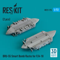 BRU-55 Smart Bomb Racks for F/A-18 (2 pcs) (3D Printed)
