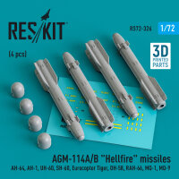 AGM-114A/B Hellfire missiles (4 pcs) (AH-64, AH-1, UH-60,...